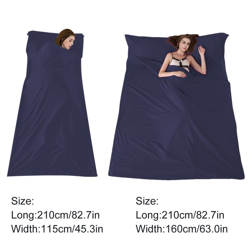 Mannice Sleeping Bag Liner Travel Sheets for Hotel Camping Sheets Travel Bed Sheets for Hotel Lightweight Single &Double Compact Sleeping Bag Sack Breathable Travel Sleeping Bag for Hotels Adult Compact Sacks - Image 4